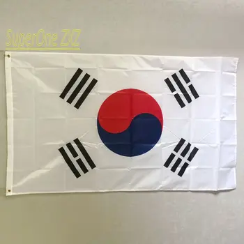 ZXZ ücretsiz kargo Büyük Güney Kore Bayrağı 90x150 cm kor kr Güney Kore Bayrağı kore geçit Festivali Ev Dekorasyon