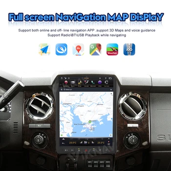 araba radyo Ford F250 F350 2009-2014 Ağır Kamyon Araba GPS Navigasyon Otomatik Multimedya Oynatıcı Radyo teyp Ana Ünite