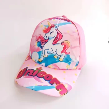 bebek kız şapka yaz unicorn şapka kap unicorn mektup gökkuşağı beyzbol şapkası güneş kamyon şapka kap çocuklar için kız aksesuarları casquette