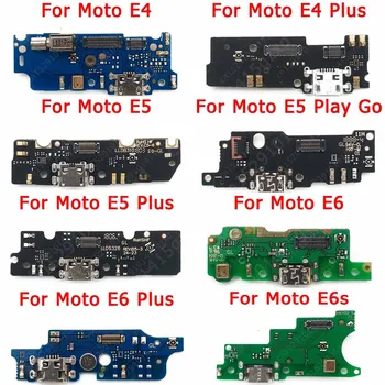 Şarj Portu Motorola Moto E6 artı E5 Oyun Gitmek E4 E6s USB Şarj Kurulu PCB Dock bağlantı Plakası Flex Yedek Yedek Parça